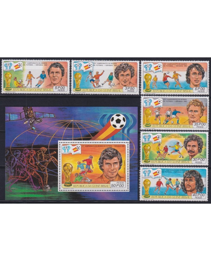 F-EX46568 GUINEA BISSAU GUINEE MNH 1982 WORLD CHAMPIONSHIP SOCCER FOOTBALL.