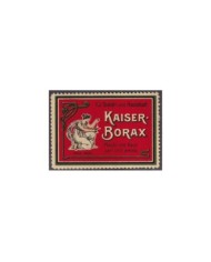 F-EX17394 GERMANY ALEMANIA CIRCA 1913 MNH CINDERELLA KAISER BORAX FOR TOILETTE 50x35 mm