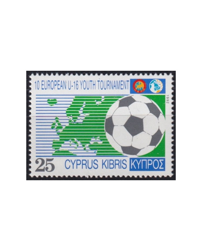F-EX45179 CYPRUS MNH 1992 16 YOUTH WORLD CHAMPIONSHIP SOCCER FOOTBALL