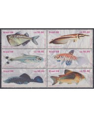F-EX44907 BRAZIL BRASIL MNH 1988 MARINE WILDLIFE FISH PECES.