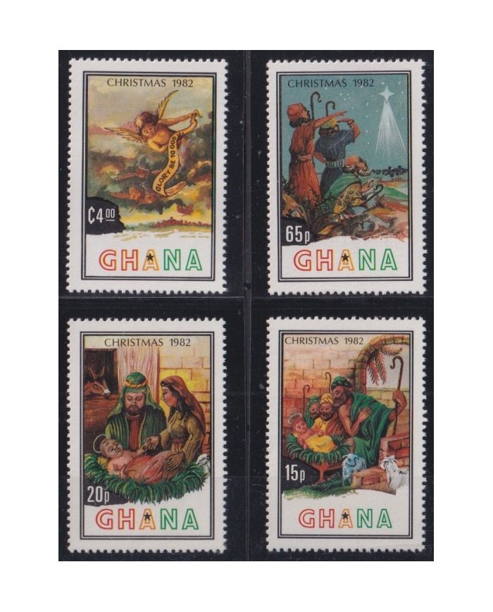 F-EX36215 GHANA 1982 MNH CHRISTMAS NAVIDAD RELIGION MADONNA DRAWING.