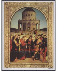 F-EX47119 BARBUDA 1982 MNH CHRISTMAS NAVIDAD ART PAINTING RAPHAEL.