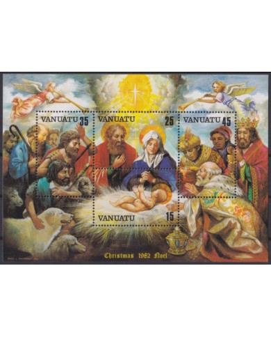 F-EX47120 VANUATU 1982 MNH CHRISTMAS NAVIDAD ART PAINTING NATIVITY.
