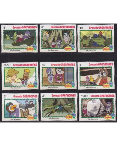 F-EX46600 GRENADA & GRENADINES 1982 MNH CHRISTMAS NAVIDAD DISNEY THE RESCUERS.