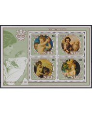 F-EX47106 NIUE 1982 MNH CHRISTMAS NAVIDAD ART PAINTING ANGELS LADY DIANA.