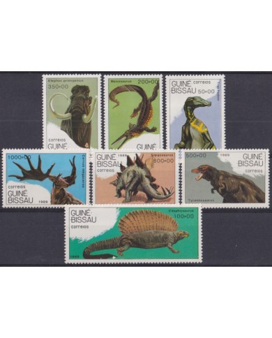 F-EX46838 GUINEE BISSAU GUINEA 1989 MNH PALEONTOLOGY.
