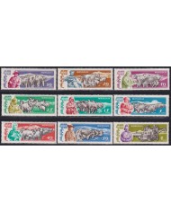 F-EX46573 MONGOLIA MNH 1961 HUSBANDRY CATTLE PIG BULL CAMEL GOAT CAMEL OX.