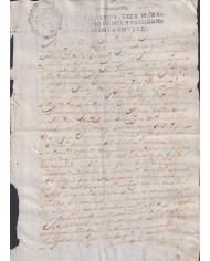1689-PS-1 ESPAÑA SPAIN REVENUE SEALLED PAPER 1689 SELLO 4º.