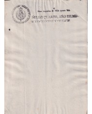 1815-PS-23 ESPAÑA SPAIN REVENUE SEALLED PAPER 1815 SELLO 4º UNUSED.