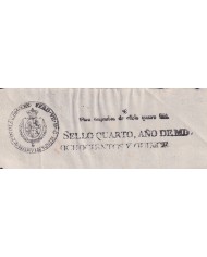 1815-PS-23 ESPAÑA SPAIN REVENUE SEALLED PAPER 1815 SELLO 4º UNUSED.