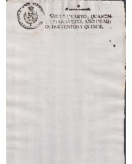1815-PS-24 ESPAÑA SPAIN REVENUE SEALLED PAPER 1815 SELLO 4º UNUSED