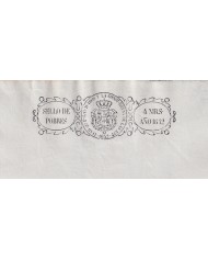 1842-PS-5 ESPAÑA SPAIN REVENUE SEALLED PAPER 1842 SELLO DE POBRES UNUSED.