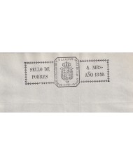 1840-PS-80 ESPAÑA SPAIN REVENUE SEALLED PAPER 1840 SELLO DE POBRES UNUSED.