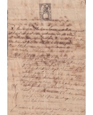 1866-PS-79 ESPAÑA SPAIN REVENUE SEALLED PAPER 1866 SELLO 9º.