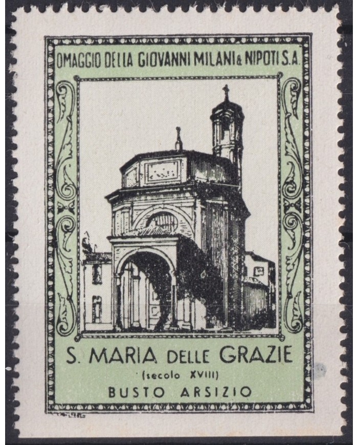 F-EX17441 ITALY ITALIA CINDERELLA 1930 BUSTO ARSIZIO STA MARIA GRAZIE 40x54 mm ORIGINAL GUM