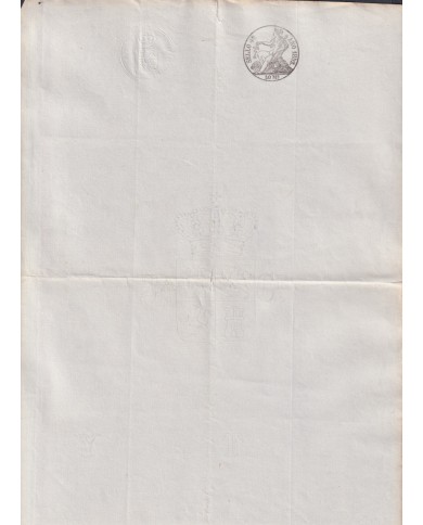 1852-PS-82 ESPAÑA SPAIN REVENUE SEALLED PAPER 1852 SELLO 4º UNUSED.