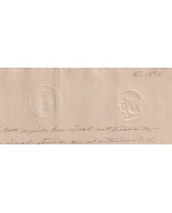 1896-PS-6 ESPAÑA SPAIN REVENUE SEALLED JUDICIAL PAPER 10c.