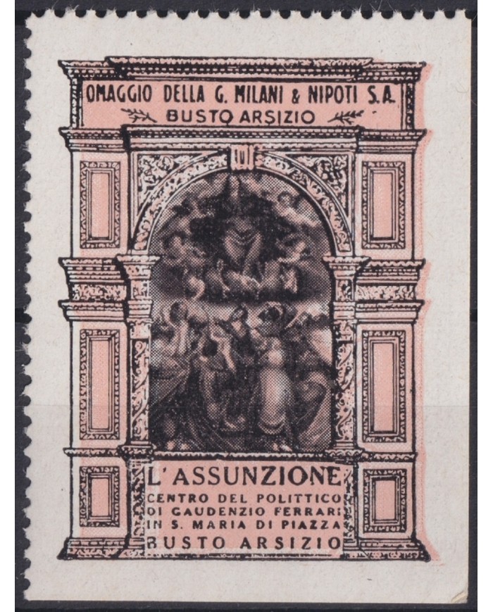 F-EX17446 ITALY ITALIA CINDERELLA 1930 BUSTO ARSIZIO LÂ´ASSUNZIONE 37x50 mm ORIGINAL GUM