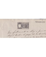 1896-PS-12 ESPAÑA SPAIN REVENUE SEALLED PAPER 1896 SELLO 13º.