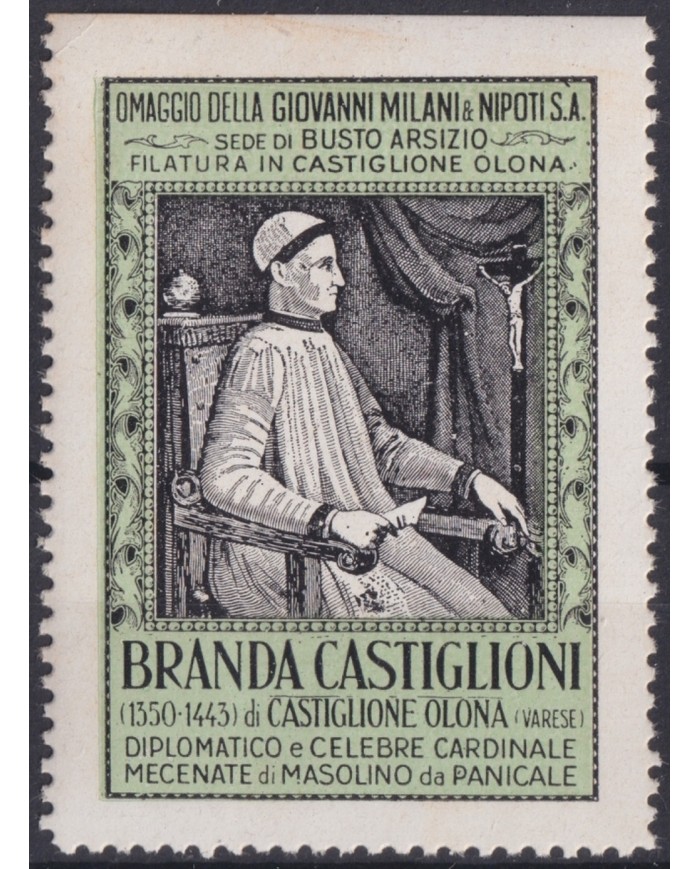F-EX17450 ITALY ITALIA CINDERELLA 1930 BUSTO ARSIZIO BRANDA CASTIGLIONE 40x54 mm ORIGINAL GUM