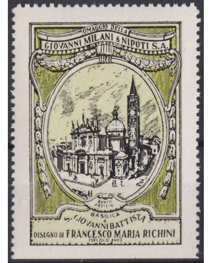 F-EX17454 ITALY ITALIA CINDERELLA 1930 BUSTO ARSIZIO CHURCH BATTISTA 41x54 mm ORIGINAL GUM