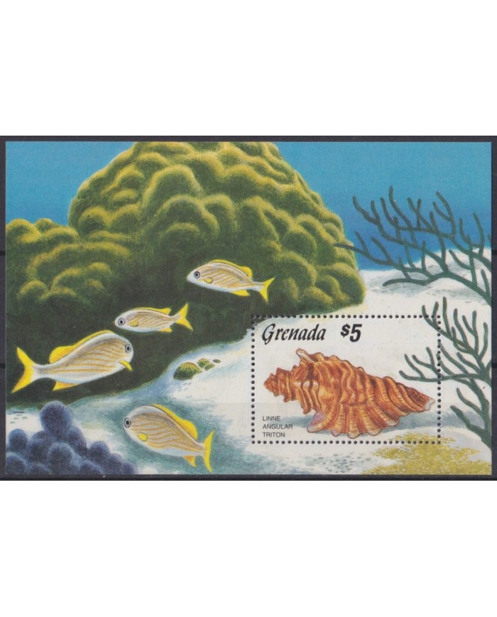 F-EX46753 GRENADA MNH 1986 MARINE WILDLIFE FISH PECES CORAL REEF.