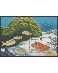 F-EX46753 GRENADA MNH 1986 MARINE WILDLIFE FISH PECES CORAL REEF.