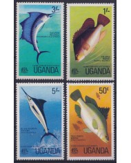 F-EX46767 UGANDA MNH 1977 MARINE WILDLIFE FISH PECES SAILFISH MARLIN.