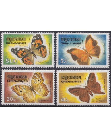 F-EX46770 GRENADA & GRENADINES MNH 1985 INSECTS BUTTERFLY MARIPOSAS PAPILLON.