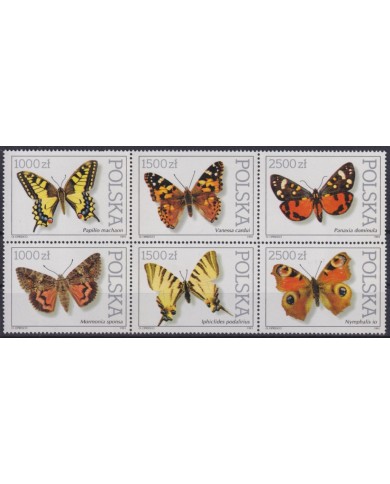F-EX46772 POLAND MNH 1991 ENTOMOLOGY INSECTS BUTTERFLY MARIPOSAS PAPILLON.
