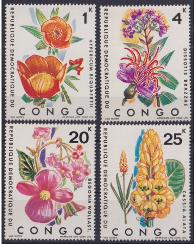 F-EX44956 CONGO MNH 1971 FLOWER FLORES LILY ORCHILD.