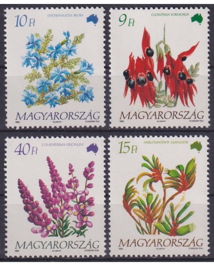F-EX44964 HUNGARY MNH 1992 FLOWER FLORES.