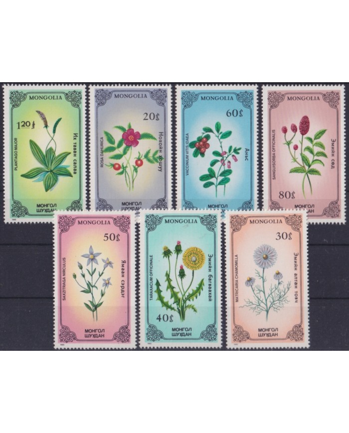 F-EX46880 MONGOLIA MNH 1985 FLOWER FLORES.