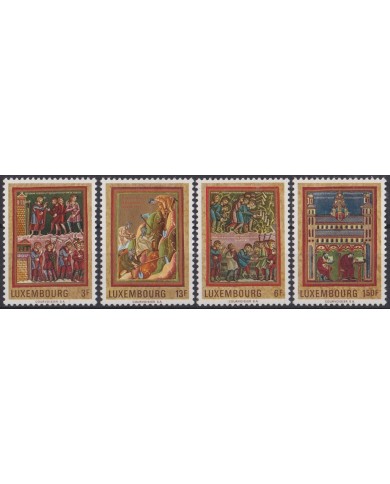 F-EX44947 LUXEMBURG MNH 1971 MEDIEVAL ART MINIATURE.