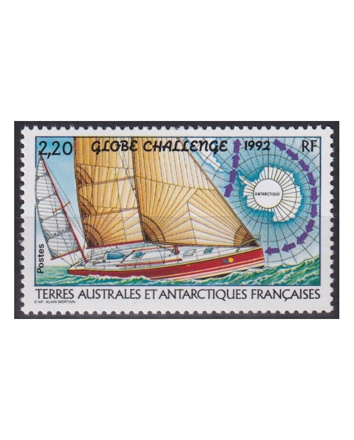 F-EX45239 TAAF FRANCE MNH 1992 GLOBE CHALLENGE GLOBE SHIP BARCOS.