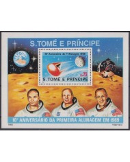 F-EX46999 SAO TOME I PRINCIPE MNH 1979 10th MAN IN MOON COSMOS ASTRONOMY.
