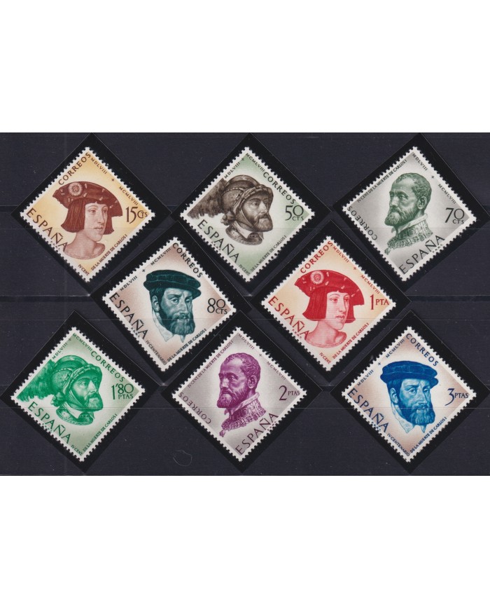 F-EX45215 SPAIN MNH 1958 400th ANNIV CARLOS I. DISCOVERY OF AMERICA SEVILLA.
