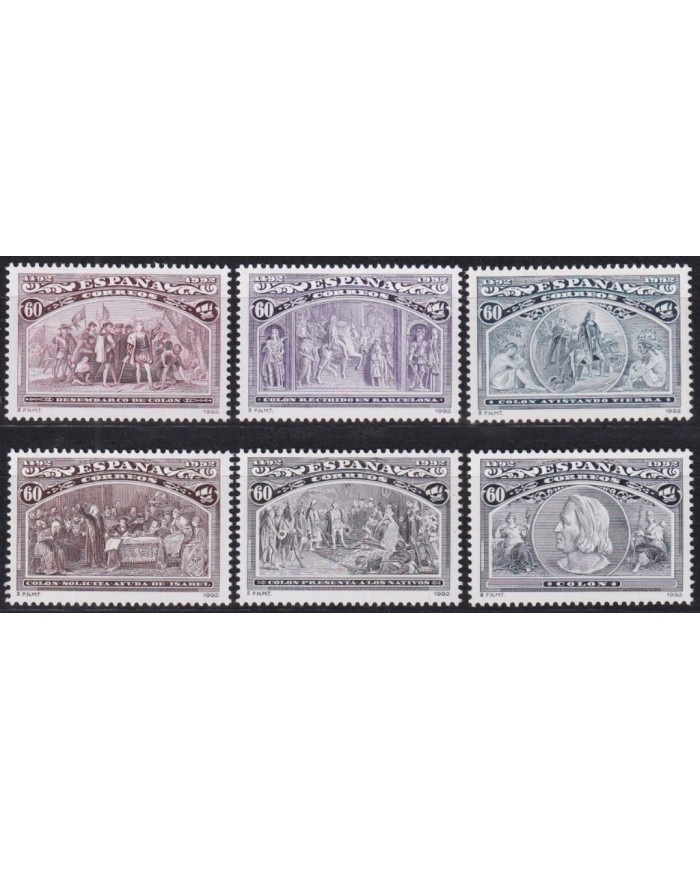 F-EX42576 SPAIN MNH 1992 DISCOVERY OF AMERICA COLON SHIP COLUMBUS.