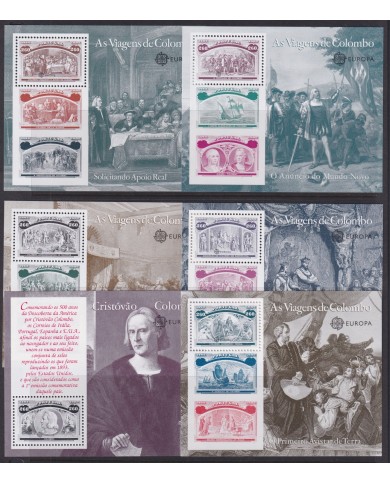 F-EX45230 PORTUGAL MNH 1992 DISCOVERY OF AMERICA COLON SHIP COLUMBUS.