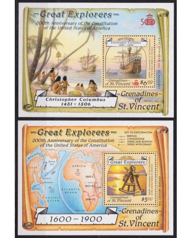 F-EX46962 GRENADINES ST VINCENT MNH 1988 DISCOVERY COLON COLUMBUS SHIP BARCOS.