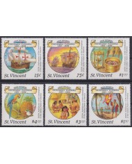 F-EX46966 ST VINCENT MNH 1988 DISCOVERY COLON COLUMBUS SHIP BARCOS.