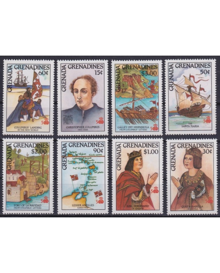 F-EX46972 GRENADA & GRENADINES ST VINCENT MNH 1988 DISCOVERY COLON COLUMBUS SHIP BARCOS.