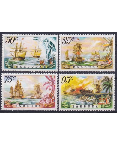 F-EX47048 BARBUDA MNH 1975 OLD SHIP BARCOS.