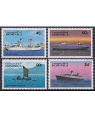 F-EX47033 DOMINICA MNH 1984 SHIP CRUCER ATLANTIC STAR NORWAY PIROUGUE.