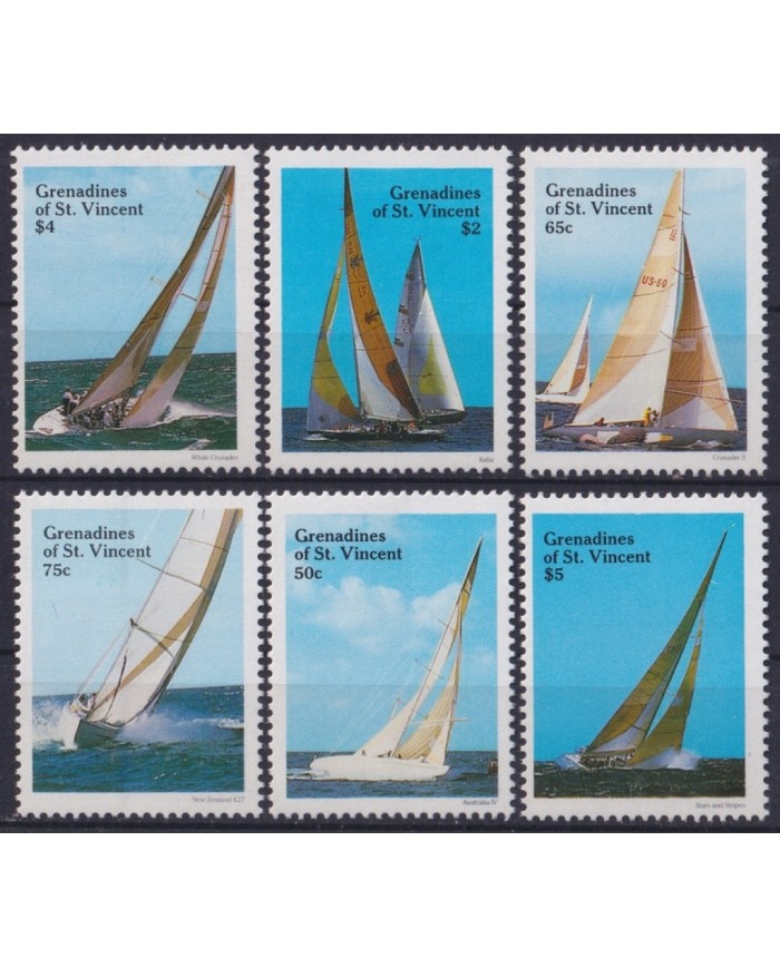 F-EX47044 GRENADA & GRENADINES MNH 1988 REGATTA SAILING YACHT RACING SHIP.