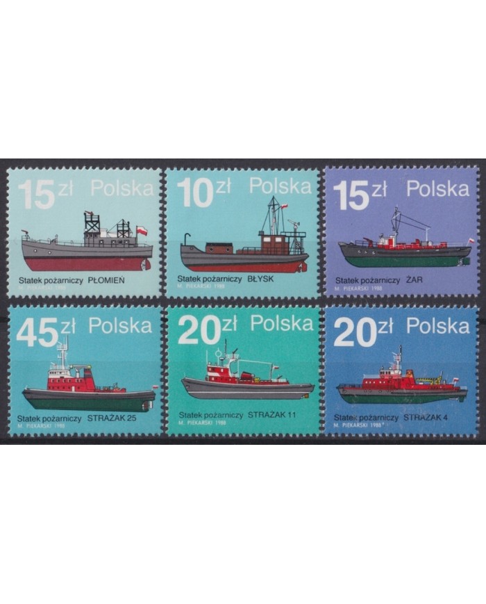 F-EX47045 POLAND MNH 1988 MERCHANT SHIP BARCOS.