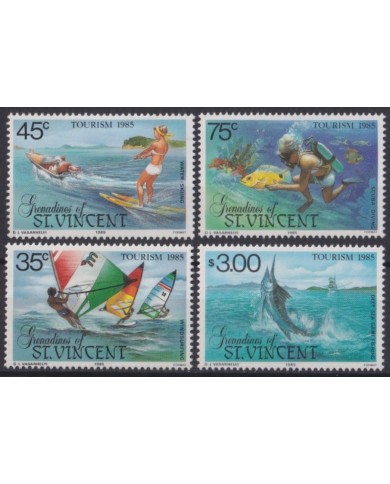F-EX47043 ST VINCENT MNH 1985 TOURISM SAILING SURF SHIP.
