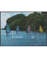 F-EX47059 ST VINCENT MNH 1988 WINDSURF SURF SHIP.