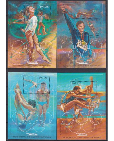 F-EX45832 PALAU MNH 1992 OLYMPIC GAMES BARCELONA ATHLETISM SWIMMING GYMNASTIC.