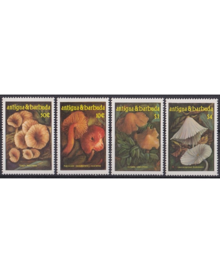 F-EX46945 ANTIGUA & BARBUDA MNH 1986 MUSHROOMS CHAMPIGNON FUNGI.